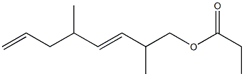 Propionic acid 2,5-dimethyl-3,7-octadienyl ester 结构式