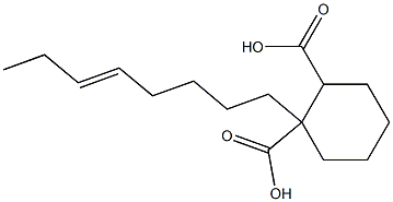 Cyclohexane-1,2-dicarboxylic acid hydrogen 1-(5-octenyl) ester 结构式