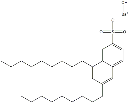 6,8-Dinonyl-2-naphthalenesulfonic acid hydroxybarium salt 结构式