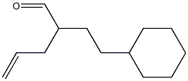 4-Cyclohexyl-2-(2-propenyl)butanal 结构式