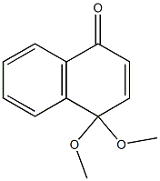 4,4-Dimethoxy-1,4-dihydronaphthalene-1-one 结构式