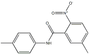 2-Nitro-5-methyl-N-(4-methylphenyl)benzamide 结构式