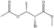 (2R,3R)-3-Acetoxy-2-bromobutyric acid methyl ester 结构式