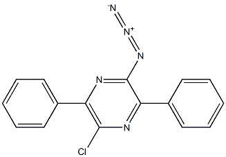 2-Azido-5-chloro-3,6-diphenylpyrazine 结构式
