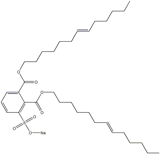 3-(Sodiosulfo)phthalic acid di(7-tridecenyl) ester 结构式