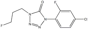 1-(2-Fluoro-4-chlorophenyl)-4-(3-fluoropropyl)-1H-tetrazol-5(4H)-one 结构式