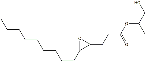 4,5-Epoxymyristic acid 2-hydroxy-1-methylethyl ester 结构式