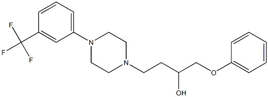 1-(Phenoxy)-4-[4-[3-trifluoromethylphenyl]-1-piperazinyl]-2-butanol 结构式