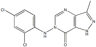 6-(2,4-Dichloroanilino)-3-methyl-1H-pyrazolo[4,3-d]pyrimidin-7(6H)-one 结构式