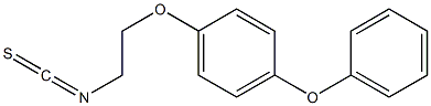 2-(p-Phenoxyphenoxy)ethyl isothiocyanate 结构式