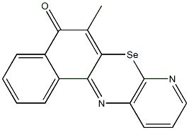 6-Methyl-7-selena-8,12-diazabenz[a]anthracen-5(7H)-one 结构式