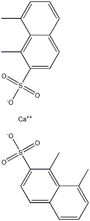 Bis(1,8-dimethyl-2-naphthalenesulfonic acid)calcium salt 结构式