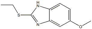 5-Methoxy-2-(ethylthio)-1H-benzimidazole 结构式