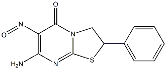 7-Amino-6-nitroso-2-phenyl-2,3-dihydro-5H-thiazolo[3,2-a]pyrimidin-5-one 结构式