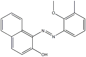 1-[(2-Methoxy-3-methylphenyl)azo]-2-naphthalenol 结构式