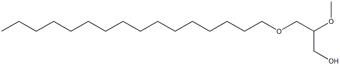 (2R)-1-O-Hexadecyl-2-O-methylglycerol 结构式