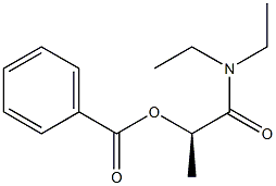 [R,(-)]-2-(Benzoyloxy)-N,N-diethylpropionamide 结构式