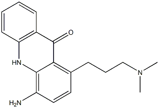 1-(3-Dimethylaminopropyl)-4-aminoacridin-9(10H)-one 结构式