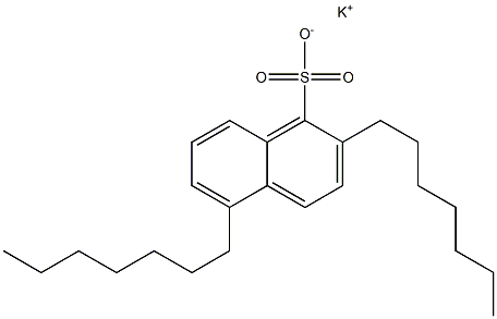 2,5-Diheptyl-1-naphthalenesulfonic acid potassium salt 结构式