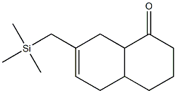 3,4,4a,5,8,8a-Hexahydro-7-trimethylsilylmethyl-1(2H)-naphthalenone 结构式