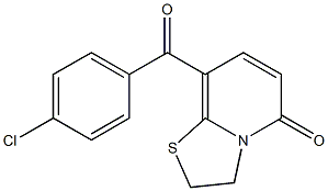 8-(4-Chlorobenzoyl)-2,3-dihydro-5H-thiazolo[3,2-a]pyridin-5-one 结构式