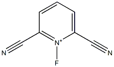 1-Fluoro-2,6-dicyanopyridinium 结构式