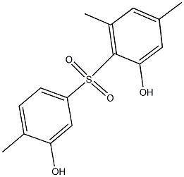 2,3'-Dihydroxy-4,4',6-trimethyl[sulfonylbisbenzene] 结构式