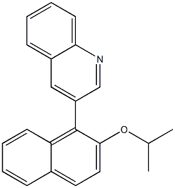 3-[2-(Isopropyloxy)-1-naphtyl]quinoline 结构式