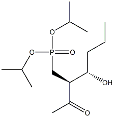 [(2S,3S)-2-Acetyl-3-hydroxyhexyl]phosphonic acid diisopropyl ester 结构式