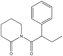 1-(2-Phenylbutyryl)piperidin-2-one 结构式