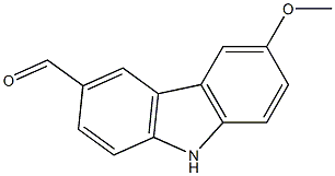 6-Methoxy-9H-carbazole-3-carbaldehyde 结构式
