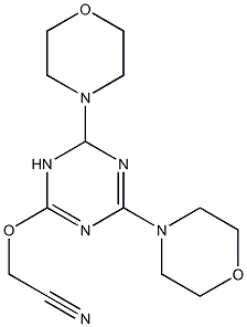 2,4-Dimorpholino-6-cyanomethoxy-1,2-dihydro-1,3,5-triazine 结构式