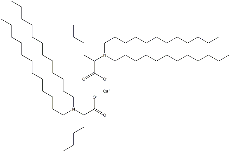 Bis[2-(didodecylamino)hexanoic acid]calcium salt 结构式