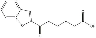 6-(Benzofuran-2-yl)-6-oxohexanoic acid 结构式