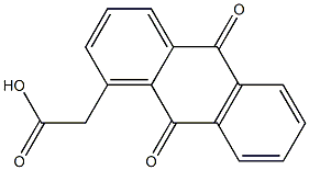 9,10-Dihydro-9,10-dioxoanthracene-1-acetic acid 结构式