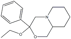 Octahydro-3-ethoxy-3-phenylpyrido[2,1-c][1,4]oxazine 结构式