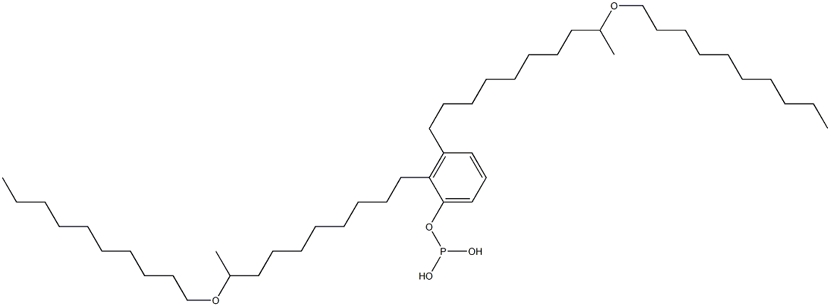 Phosphorous acid bis[9-(decyloxy)decyl]phenyl ester 结构式