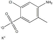 4-Amino-2-chloro-5-methylbenzenesulfonic acid potassium salt 结构式