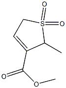 2,5-Dihydro-2-methyl-3-methoxycarbonylthiophene 1,1-dioxide 结构式