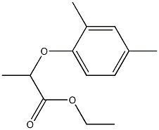 2-(2,4-Dimethylphenoxy)propanoic acid ethyl ester 结构式