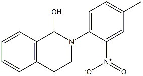 1,2,3,4-Tetrahydro-2-(4-methyl-2-nitrophenyl)isoquinolin-1-ol 结构式