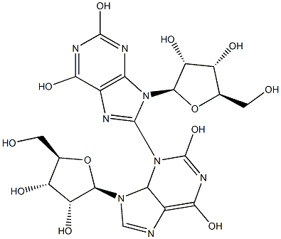 3-(Xanthosin-8-yl)xanthosine 结构式