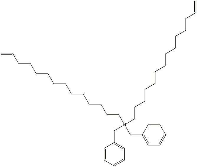 Di(13-tetradecenyl)dibenzylaminium 结构式