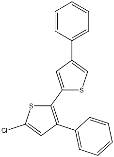 3,4'-Bisphenyl-5-chloro-2,2'-bithiophene 结构式