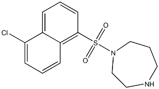 1-[(5-Chloro-1-naphtyl)sulfonyl]hexahydro-1H-1,4-diazepine 结构式