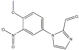 1-(4-Methoxy-3-nitrophenyl)-1H-imidazole-2-carbaldehyde 结构式