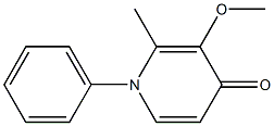 N-(Phenyl)-3-methoxy-2-methyl-4(1H)-pyridone 结构式