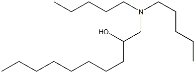 1-Dipentylamino-2-decanol 结构式