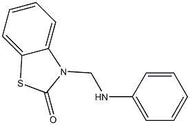 3-[Phenylaminomethyl]benzothiazol-2(3H)-one 结构式