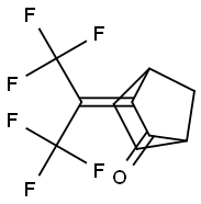 3-(2,2,2-Trifluoro-1-trifluoromethylethylidene)2-norbornanone 结构式